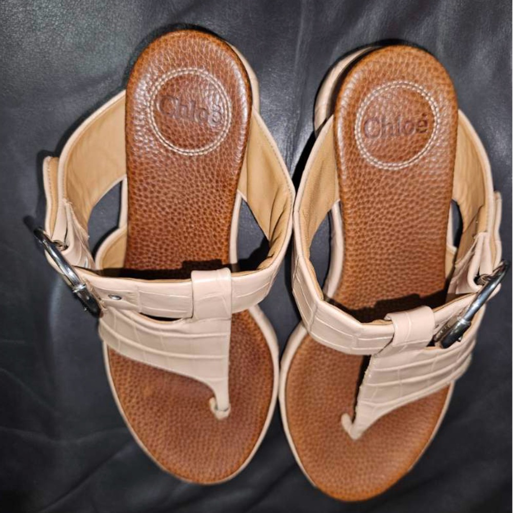 Chloe leather sandals